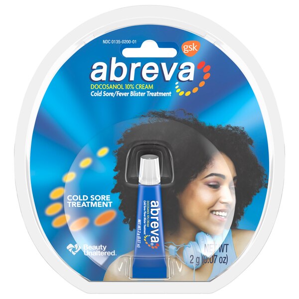 Abreva - Cold Sore Cream - 0.07 Oz