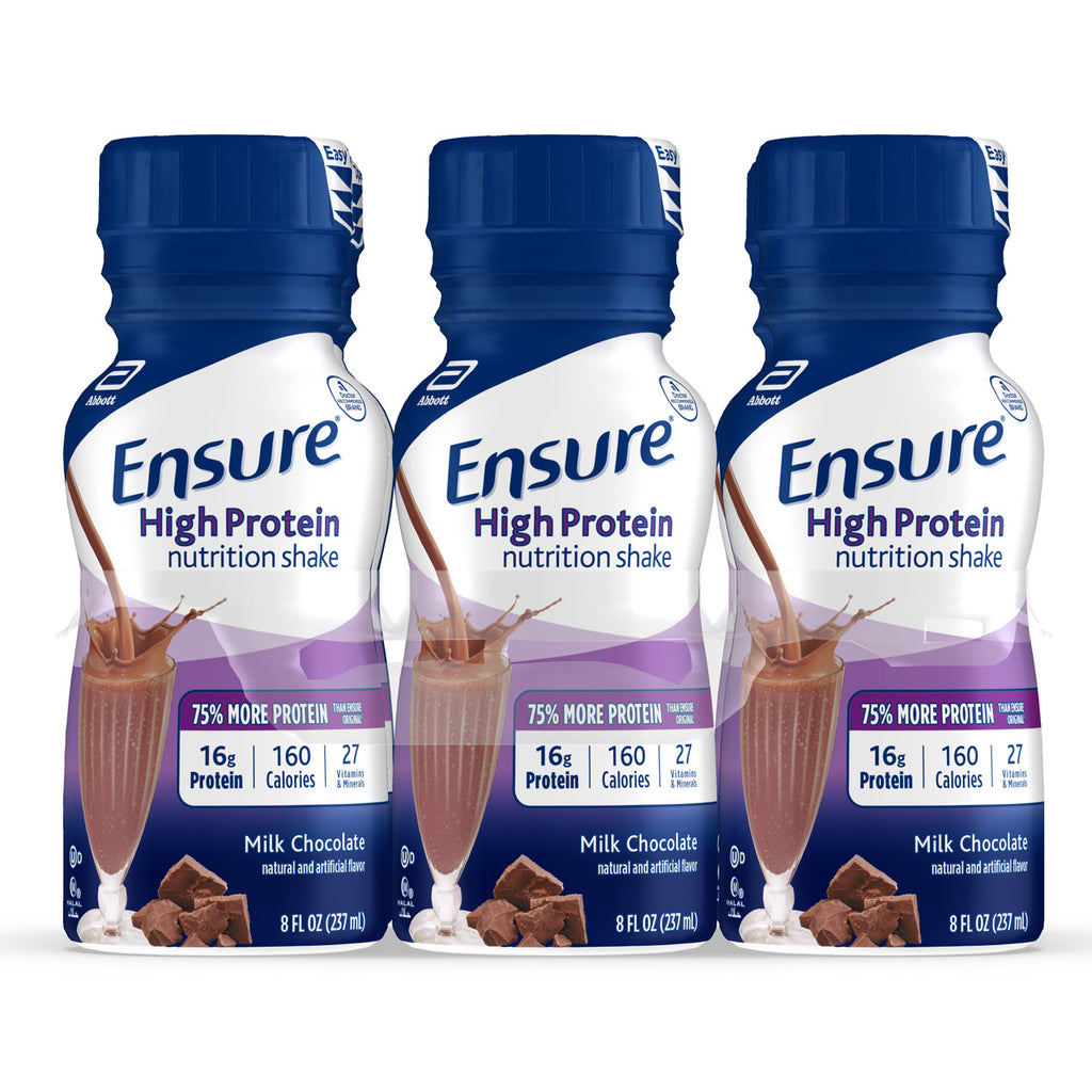 Ensure -  High Protein- Milk Chocolate - Nutrition Shake - 8 Fl Oz - 6 Pack