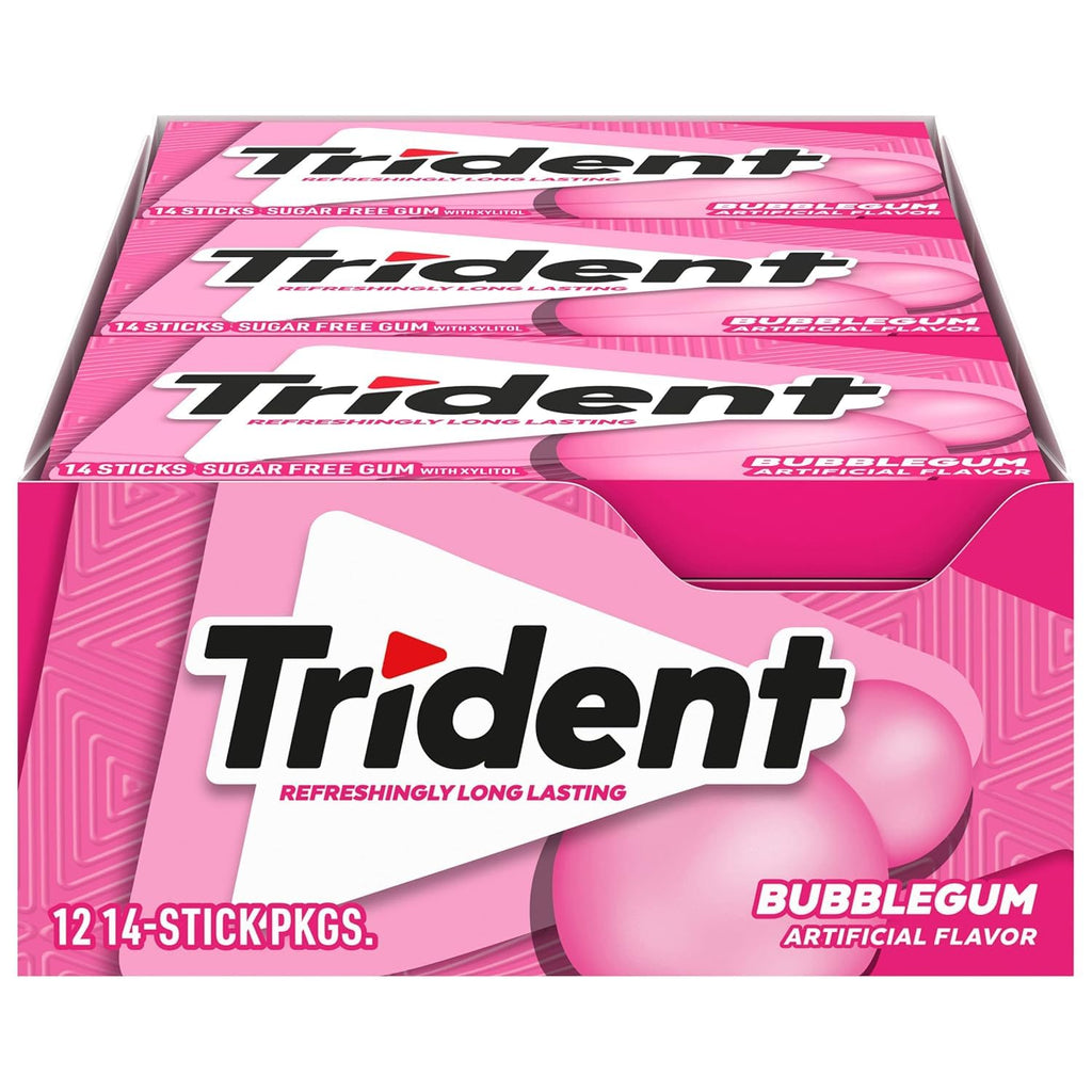 Trident - Bubblegum - 14 Pieces - 12 Ct