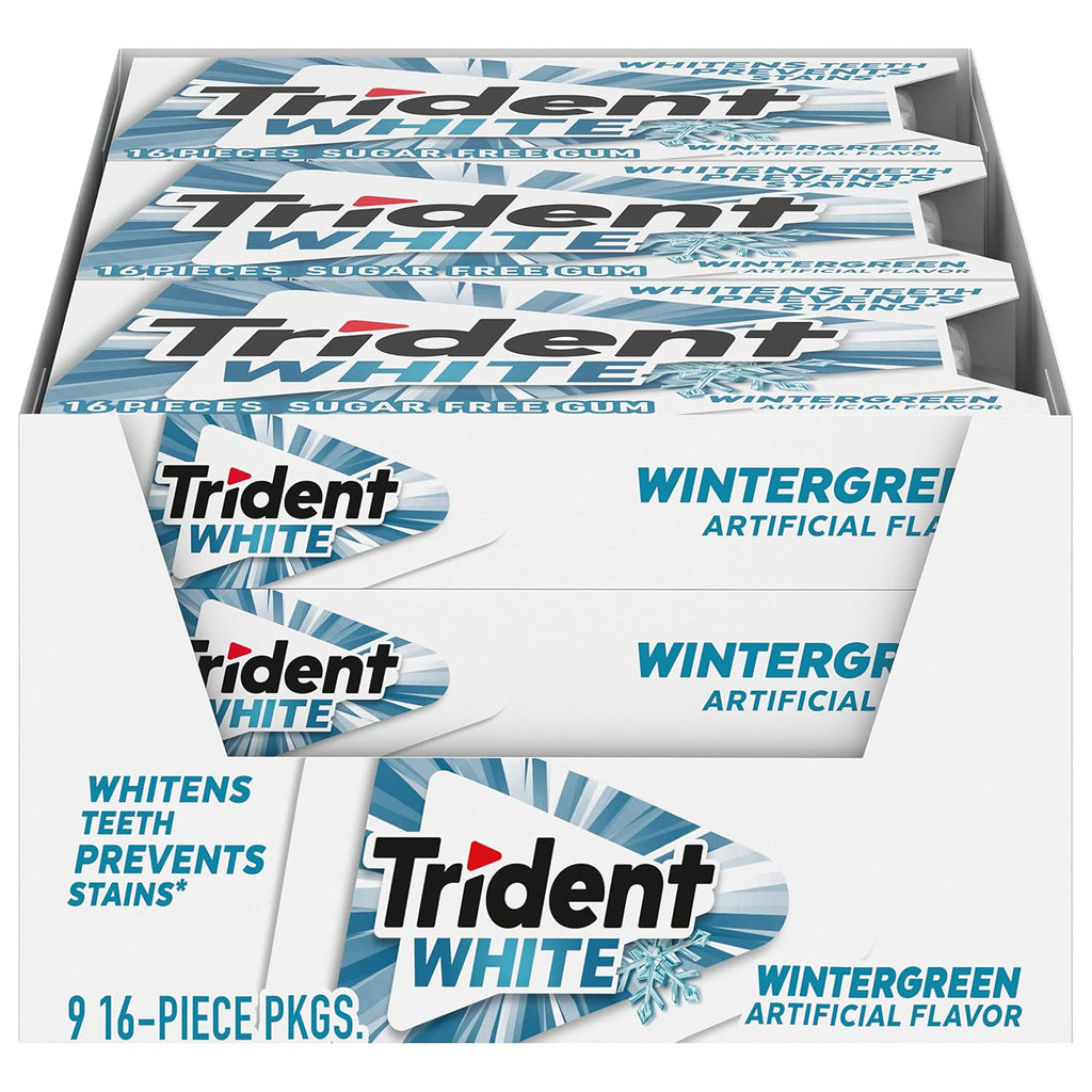 Trident - White Winter Green - 16 Pieces - 9 Ct
