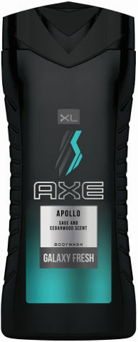 AXE BODY WASH 400ML=13.5OZ APOLLO GALAXY FRESH PK12
