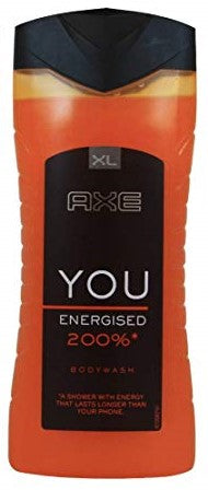 AXE BODY WASH 400ML=13.5OZ YOU ENERGISED PK12