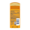 The back of an orange-yellow deodorant stick container, showing the Drug Facts label, barcode, and Chubbies brand logo on a plain white background.