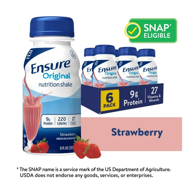Ensure - Strawberry - 8 Oz - 6 Pack 
