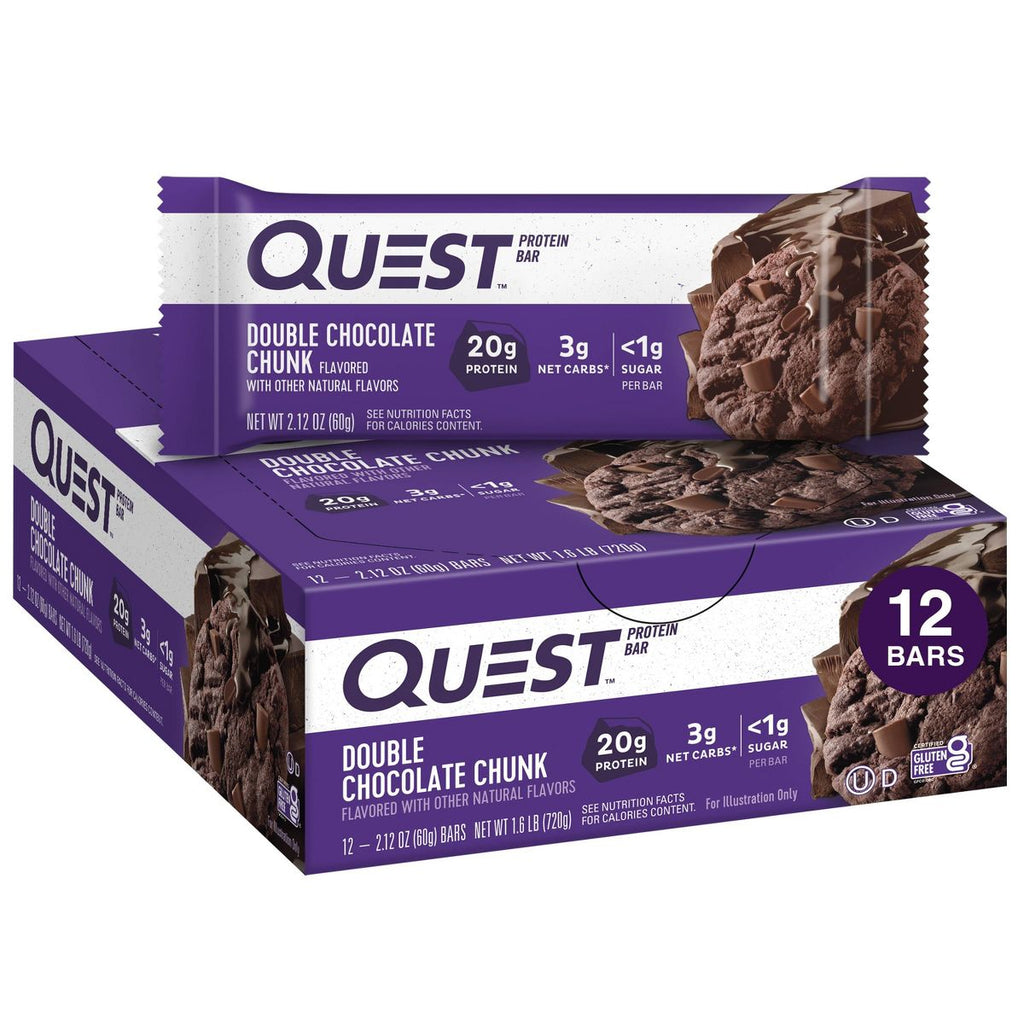 Quest -  Bars - Double Choc Chunk - 12/12 Ct
