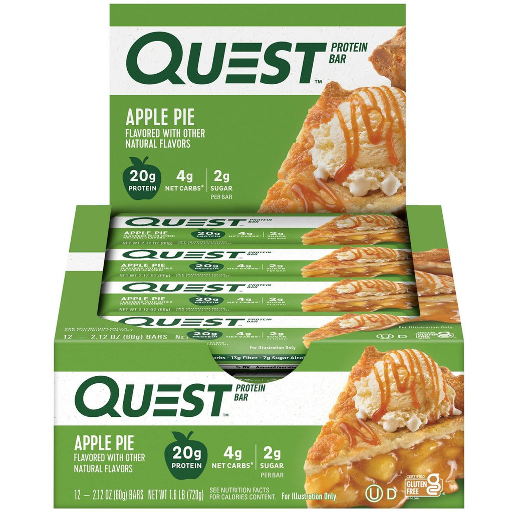 Quest - Protein Bars - Apple Pie - 12/12 Ct
