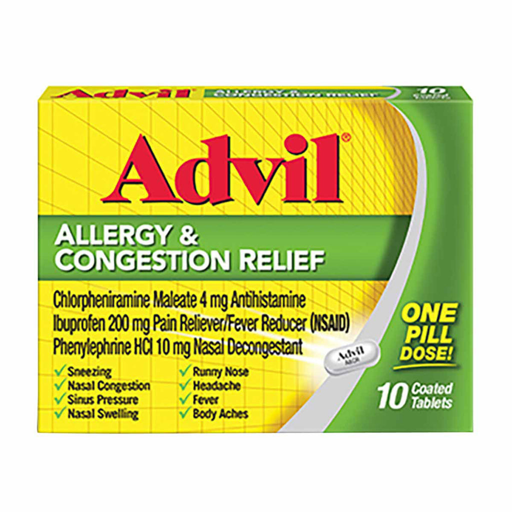 Advil - Allergy & Congestion Relief - 10 Tabs