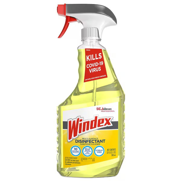 WINDEX MULTI-SURFACE DISINFECTANT SANITIZER CLEANER 32 OZ CASE PK 8