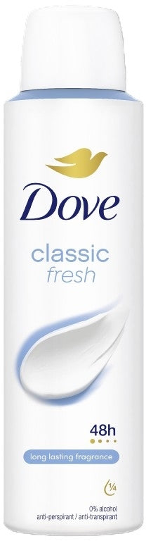 DOVE DEO SPRAY WOMAN CLASSIC FRESH 150 ML CASE PK 6