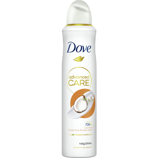 DOVE DEO COCONUT 250 ML CASE PACK 6
