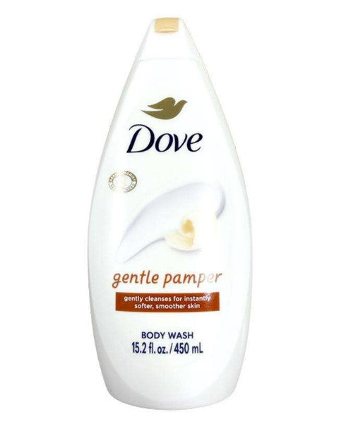DOVE BODY WASH GENTILE PAMPERING 15.2OZ/450ML CASE PK 12