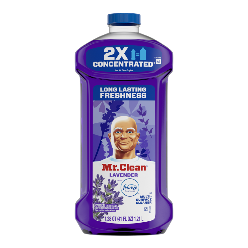Mr. Clean All Purpose Cleaner, Floor Cleaner for Mopping, Cleaning Liquid, Lavender, 41oz CASE PK 4