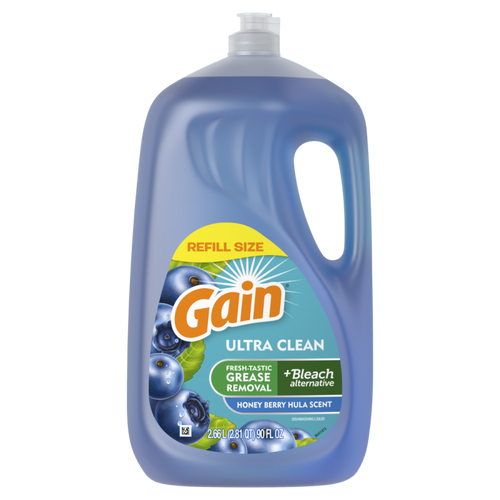 GAIN ULTRA DISH LIQUID HONEYBERRY HULA 90oz. CASE PK 6