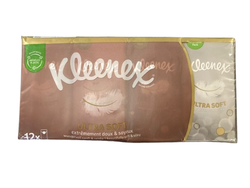 KLEENEX ULTRA SOFT TISSUES 9 SHEETS  12CT CASE PK 16