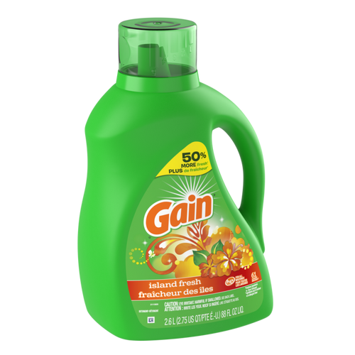 GAIN LQ LAUNDRY HE ISLAND FRESH 88 OZ CASE PK 4