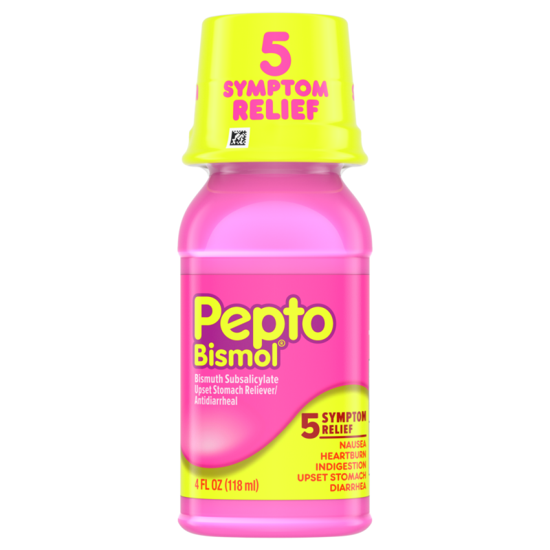 Pepto Bismol Liquid for,Original Flavor 4 oz,  CASE PK 12