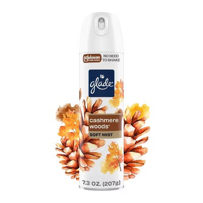 GLADE AIR FRESHENER CASHMERE WOODS 7.3 OZ CASE PK 6