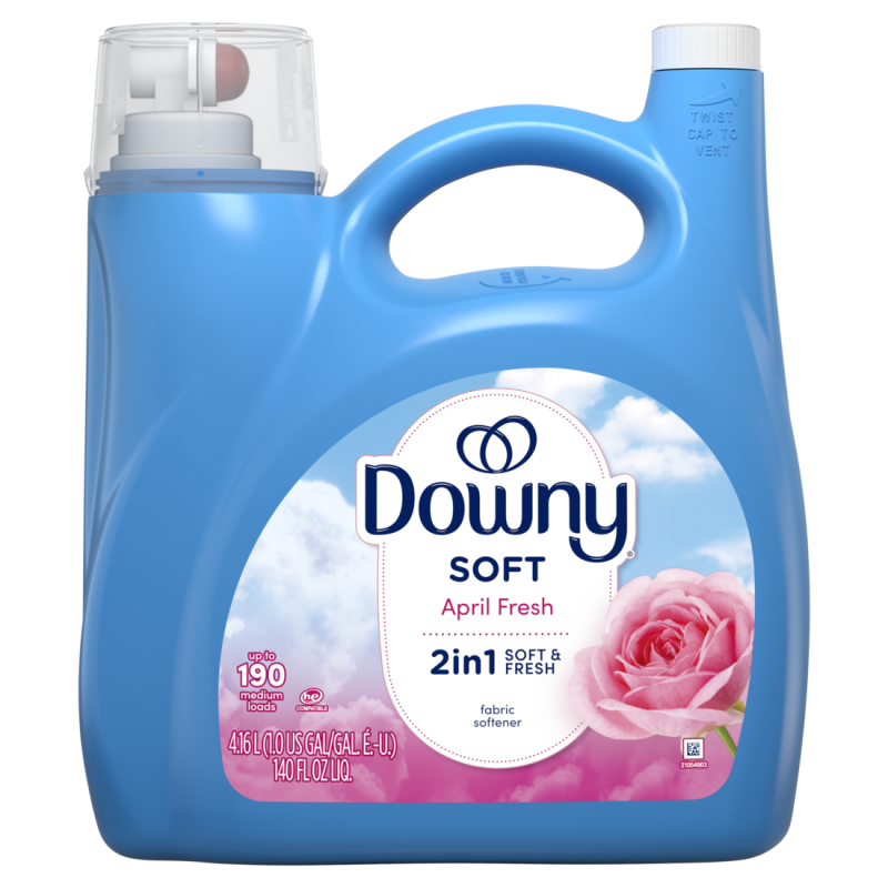 Downy Fabric Softener Liquid (Fabric Conditioner), April Fresh Scent, 140 fl oz, CASE PK 4