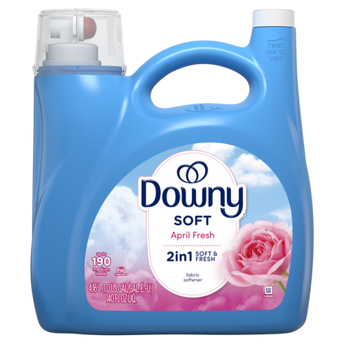 Downy Fabric Softener Liquid (Fabric Conditioner), April Fresh Scent, 140 fl oz, CASE PK 4