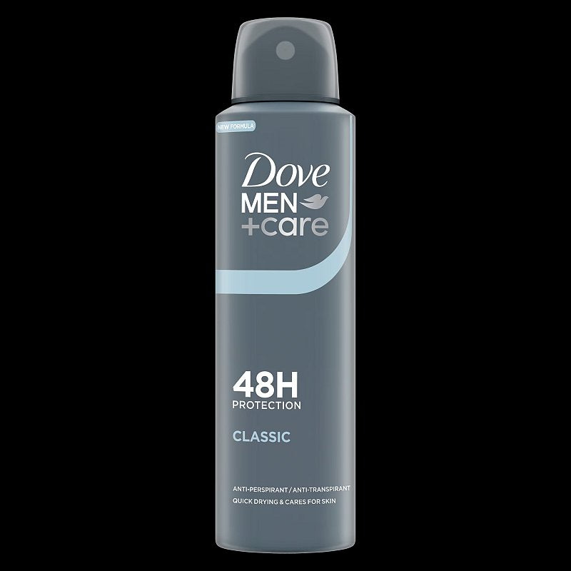 DOVE DEO SPRAY MEN CLASSIC 150 ML CASE PK 6