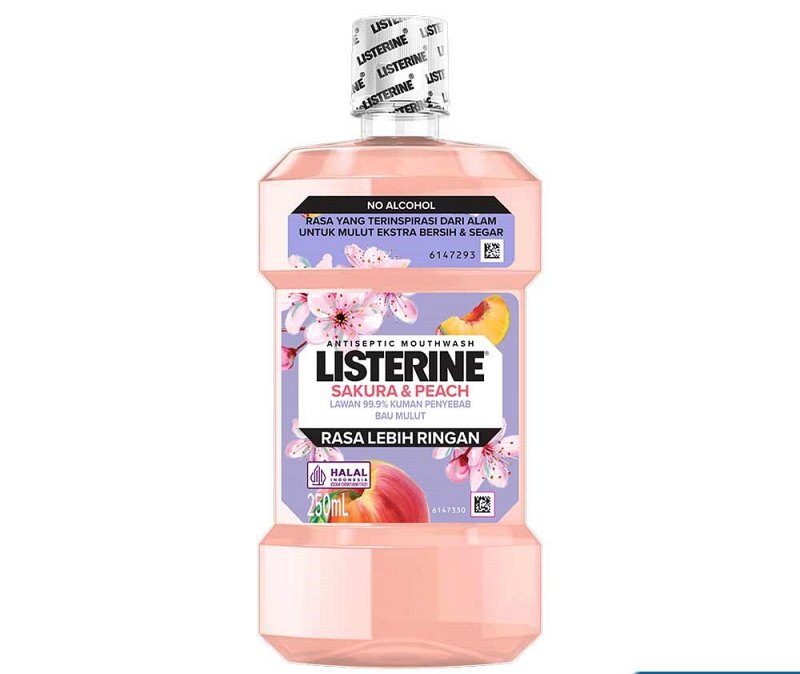LISTERINE MOUTH WASH SAKURA & PEACH 250 ML CASE PK 24