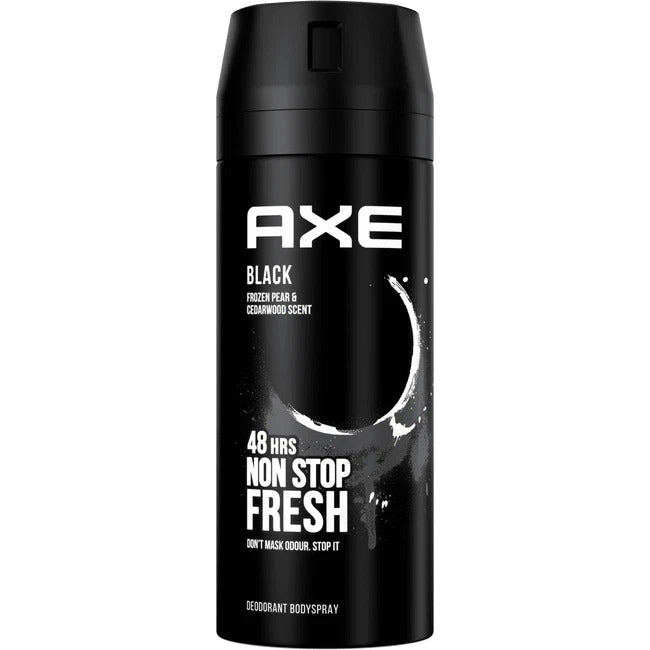 AXE DEO SPRAY BLACK 150 ML CASE PK 6 ( Mstr Case Pk 12X6 )