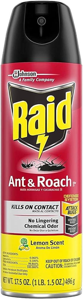 RAID ANT/ROACH LEMON 17.5oz. CASE PACK 12