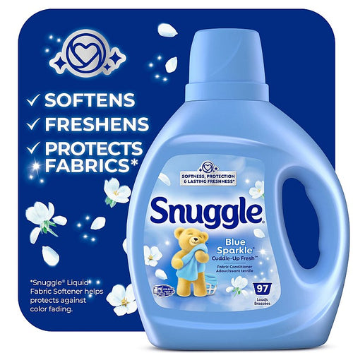 SNUGGLE FABRIC SOFTENER BLUE SPARKLE 39.4 OZ CASE PK 6