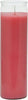 TRADITIONAL LIGHT CANDLE CLEAR GLASS PINK 8 INCH CASE PK 12