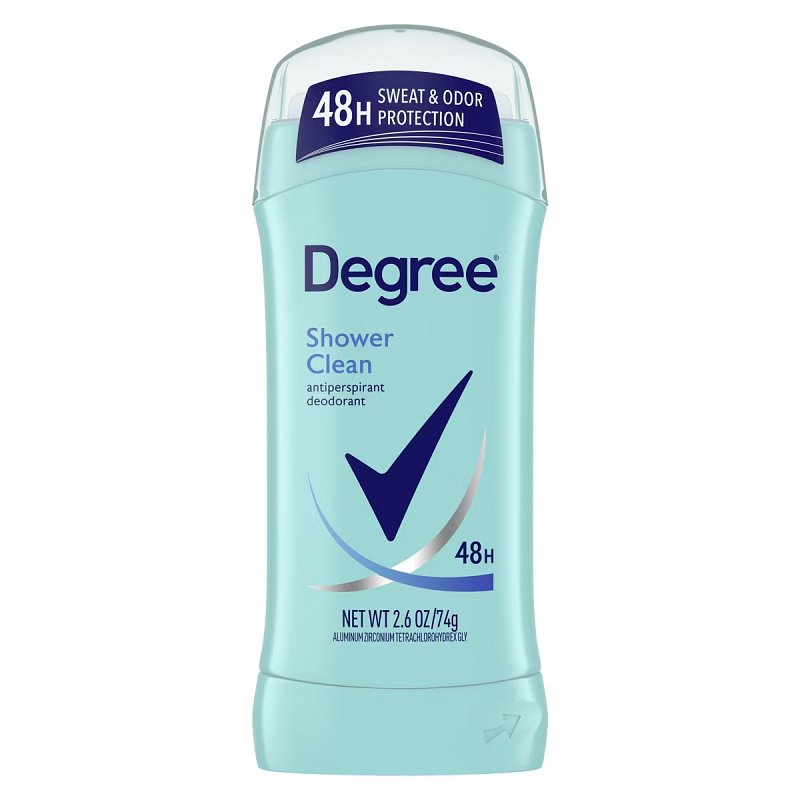 DEGREE W INV. SOLID DEO. 2.6oz. SHOWER CLEAN CASE PK 12