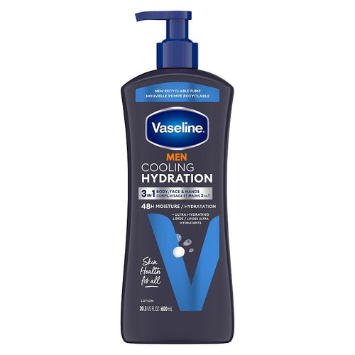 VASELINE LOTION MEN COOLING HYDRATION 600ML/20.3OZ CASE PK 4