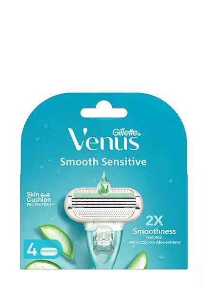 GILLETTE VENUS SMOOTH SENSITIVE BLADE 4CT CASE PK 6