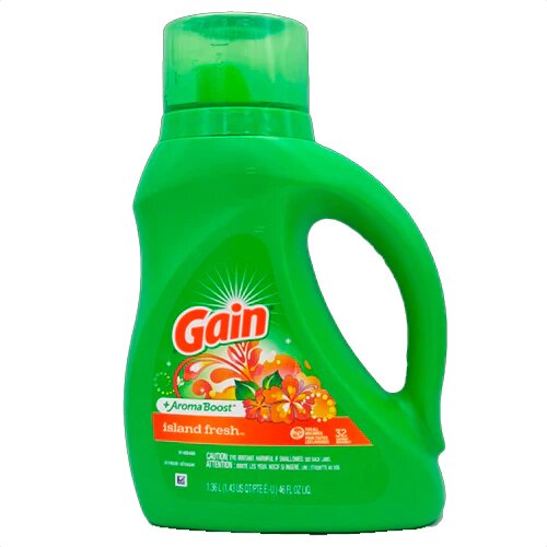 GAIN ISLAND FRESH LAUNDRY DETERGENT 46oz  CASE PK 6