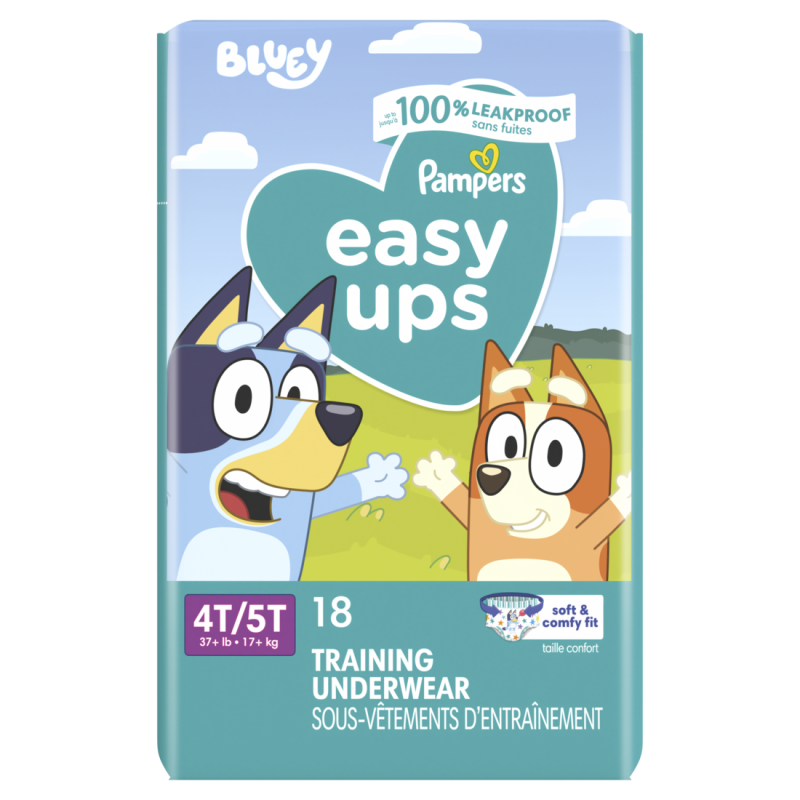PAMPERS EASYUP 4T5T BOY JUMBO 18 COUNT CASE PACK 4