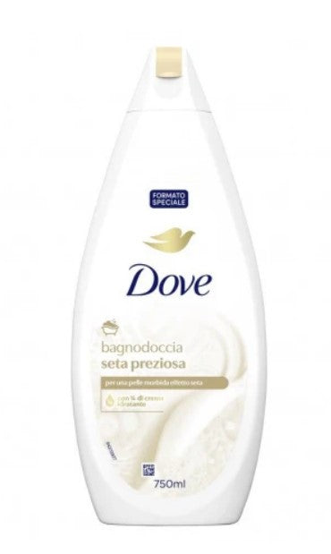 DOVE BODY WASH BAGNODOCCIA SETA PREZIOSA SILK 750ml CASE PK 12
