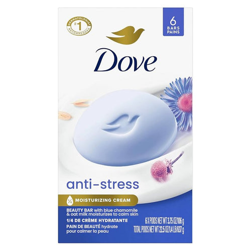 DOVE BAR SOAP ANTI-STRESS 3.75 OZ 6PK CASE PK 12