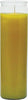 TRADITIONAL LIGHT CANDLE CLEAR GLASS YELLOW 8 INCH CASE PK 12