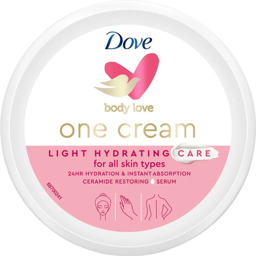 DOVE BODY CREAM LIGHT HYDRATION 250 ML CASE PK 6