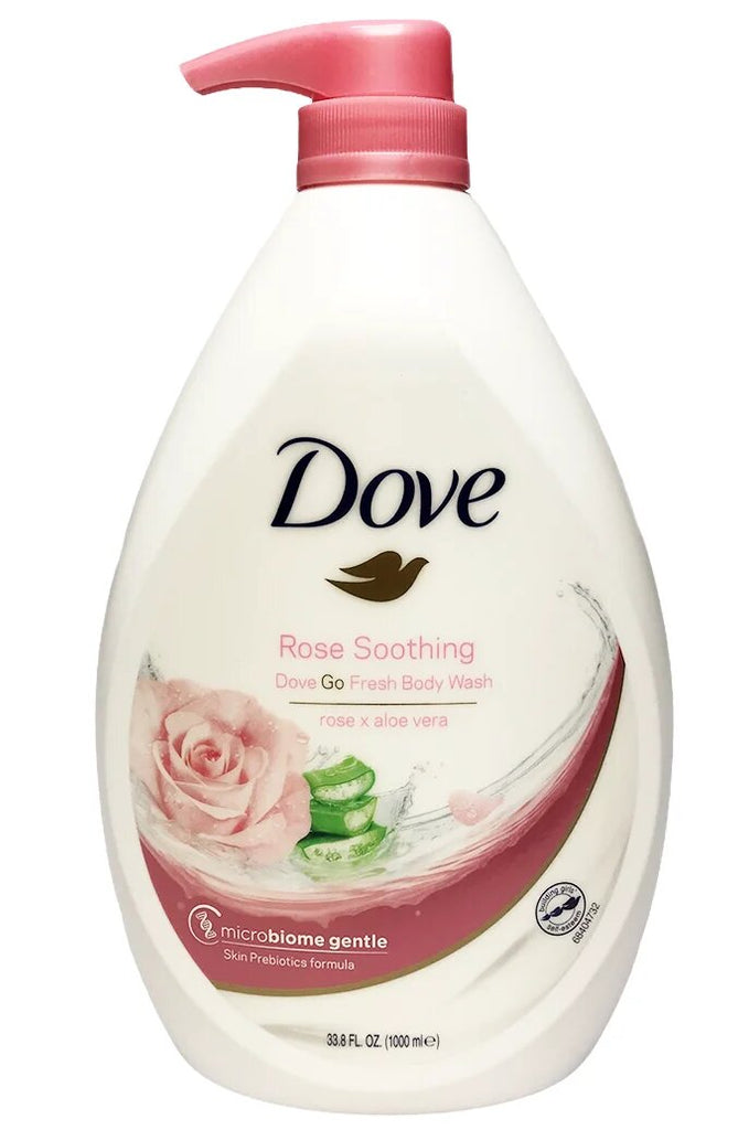DOVE BODY WASH 1L ROSE HYDRATION, CASE PK 12