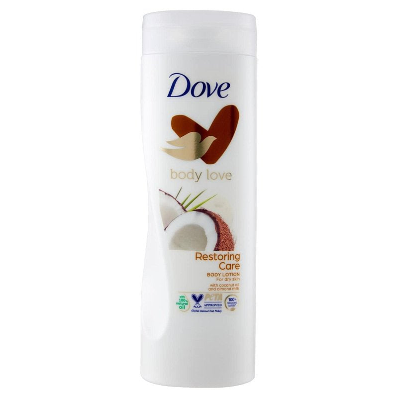 DOVE BODY LOTION 400ML/13.5OZ RESTORING CARE CASE PK 18