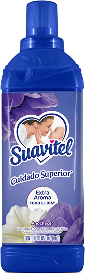 SUAVITEL FABRIC SOFTNER ANOCHECER 28oz./850ml CASE PK 12