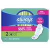 ALWAYS FEMININE PADS W/WINGS SIZE 2 SUPER ABSORBENCY UNCENTED 20CT CASE PK 12
