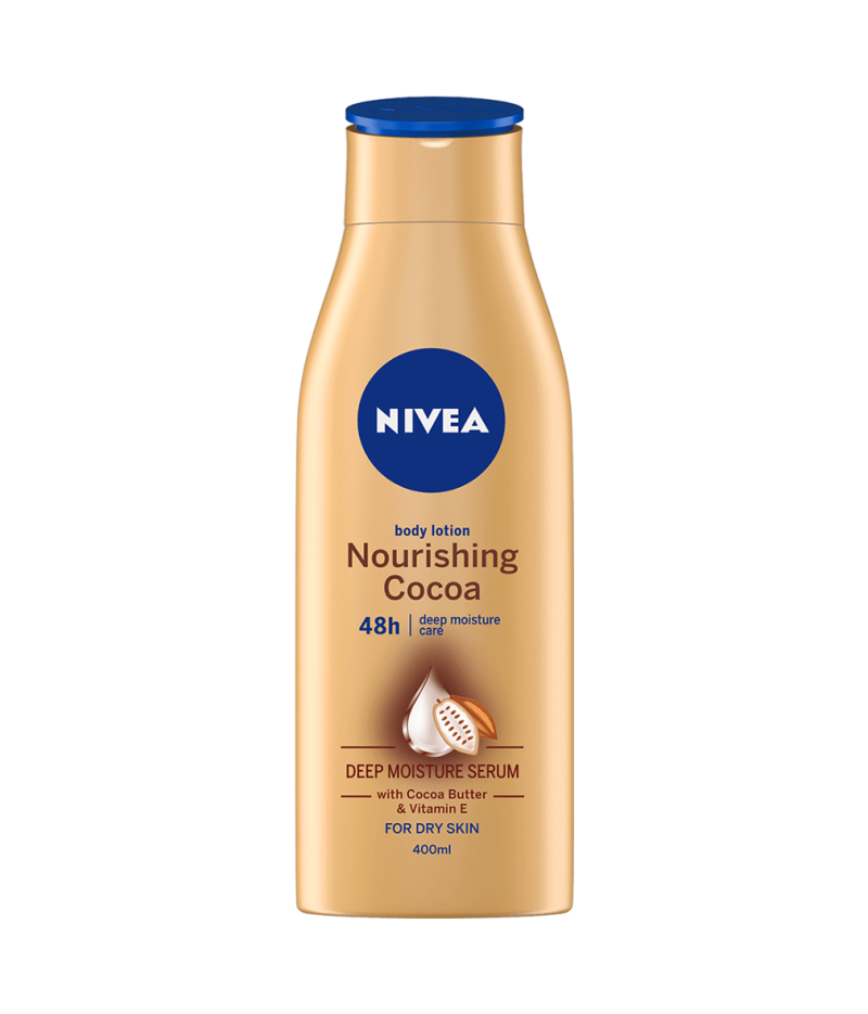 NIVEA BODY LOTION NOURISHING COCOA 13.5OZ/400ML CASE PK 12