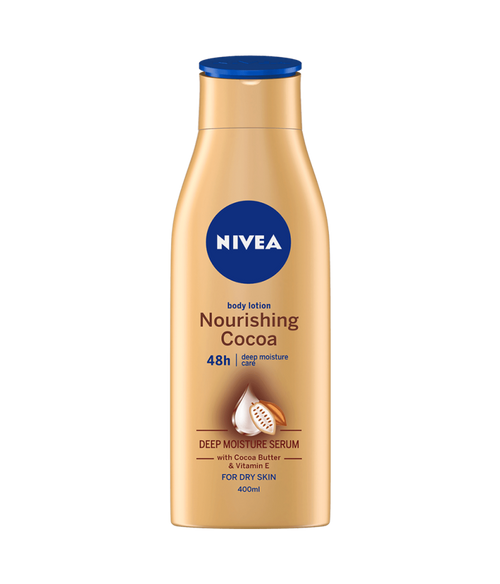 NIVEA BODY LOTION NOURISHING COCOA 13.5OZ/400ML CASE PK 12