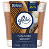 GLADE CANDLE CASHMERE WOODS 4.08OZ/115.7G CASE PK 6