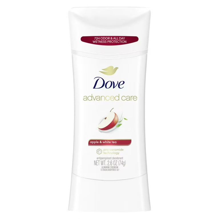 DOVE ADVANCED APLLE WHITE TEA 2.6 OZ CASE PK 12