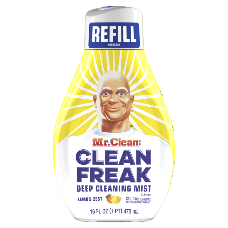 Mr. Clean,Freak Deep Cleaning Mist Spray, Lemon Zest  REFILL 16.OZ CASE PK 6