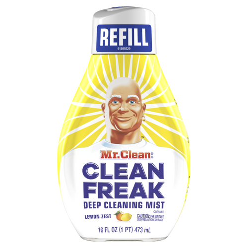 Mr. Clean,Freak Deep Cleaning Mist Spray, Lemon Zest  REFILL 16.OZ CASE PK 6