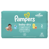 PAMPERS BABY DRY SIZE 2 JUMBO 37 CT CASE PK 4