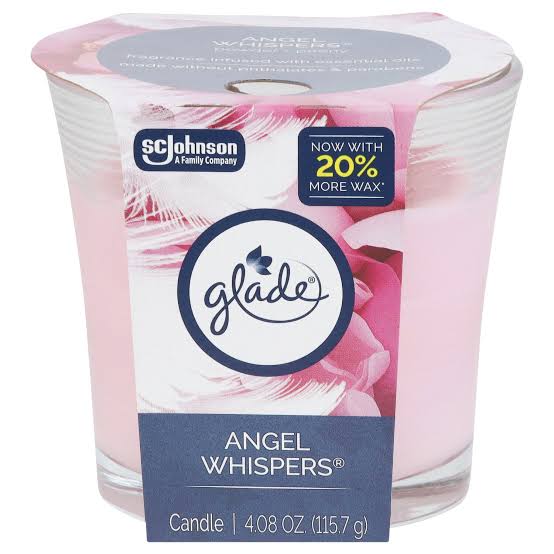 GLADE CANDLE ANGEL WHISPERS 4.08OZ/115.7G CASE PK 6